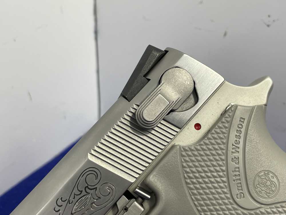Smith & Wesson Model 3913 9mm 3.5" Stainless *CUSTOM SCROLL ENGRAVED SLIDE*-img-13