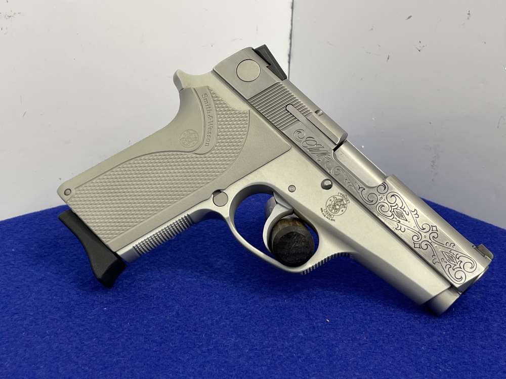 Smith & Wesson Model 3913 9mm 3.5" Stainless *CUSTOM SCROLL ENGRAVED SLIDE*-img-18