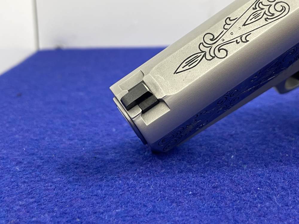 Smith & Wesson Model 3913 9mm 3.5" Stainless *CUSTOM SCROLL ENGRAVED SLIDE*-img-33