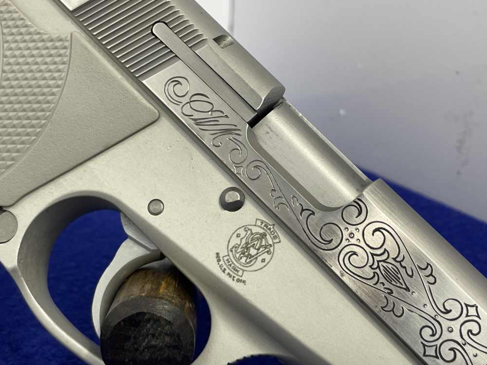 Smith & Wesson Model 3913 9mm 3.5" Stainless *CUSTOM SCROLL ENGRAVED SLIDE*-img-23
