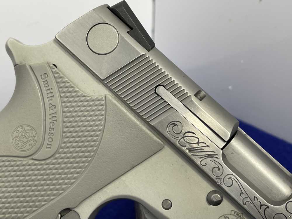 Smith & Wesson Model 3913 9mm 3.5" Stainless *CUSTOM SCROLL ENGRAVED SLIDE*-img-22