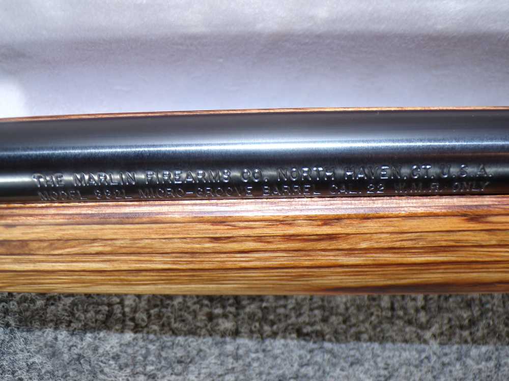 Marlin 882 L 22 Win Mag 22" JM Laminate Hardwood Bushnell Mint Safe Queen!-img-1