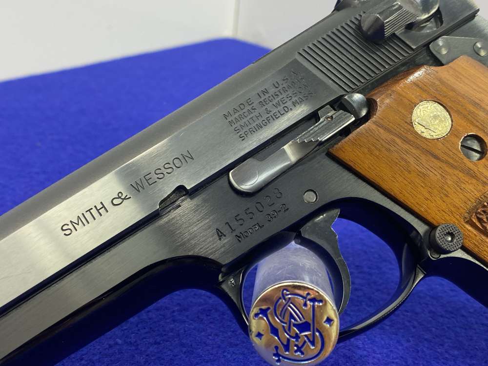 1971 Smith Wesson 39-2 9mm Blued 4" *ICONIC FIRST GEN SINGLE-STACK PISTOL*-img-11