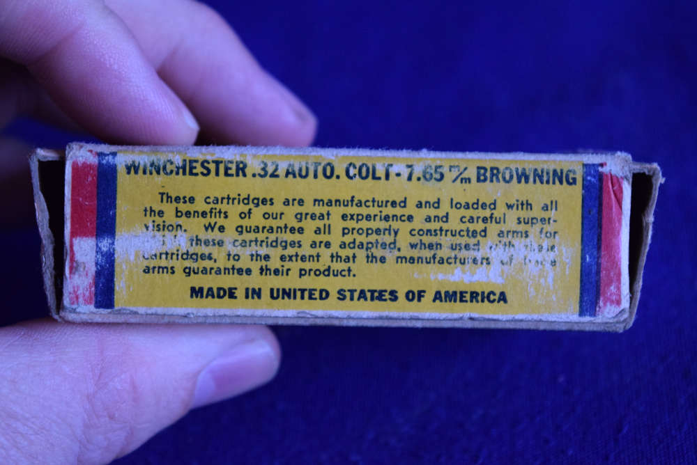 Vintage Winchester .32 Colt Automatic 7.65mm Browning  74 Grain 44 rounds -img-3