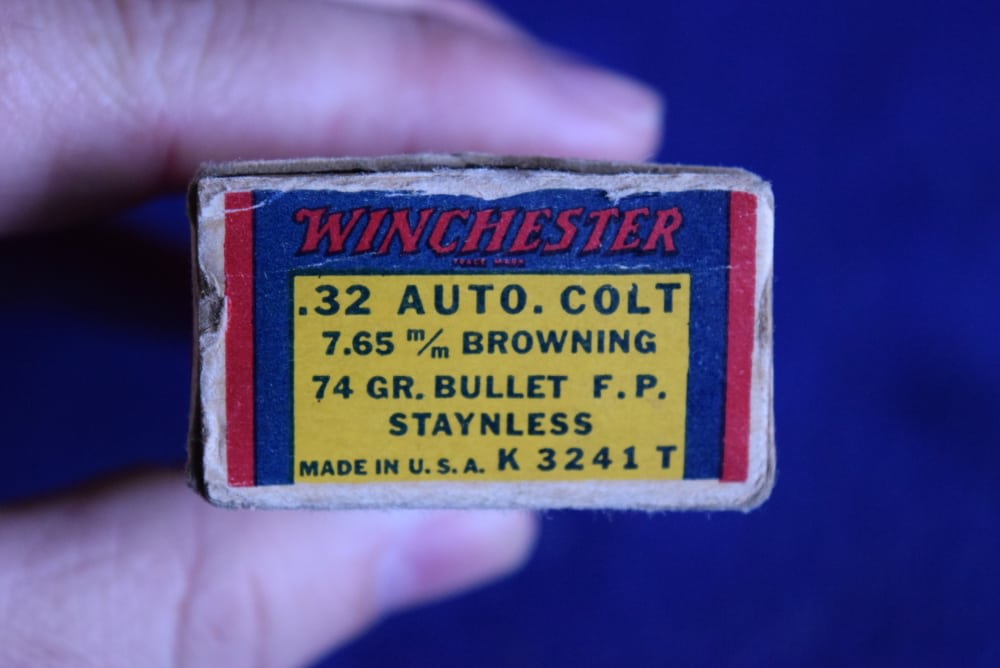 Vintage Winchester .32 Colt Automatic 7.65mm Browning  74 Grain 44 rounds -img-7
