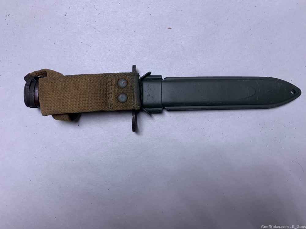 ITALIAN BM-59 RIFLE BAYONET W/ SCABBARD-img-3