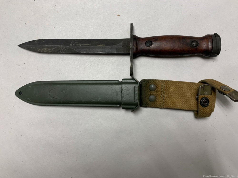 ITALIAN BM-59 RIFLE BAYONET W/ SCABBARD-img-0