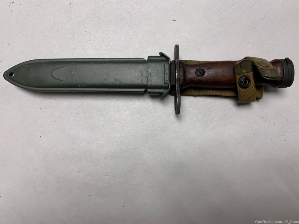 ITALIAN BM-59 RIFLE BAYONET W/ SCABBARD-img-2