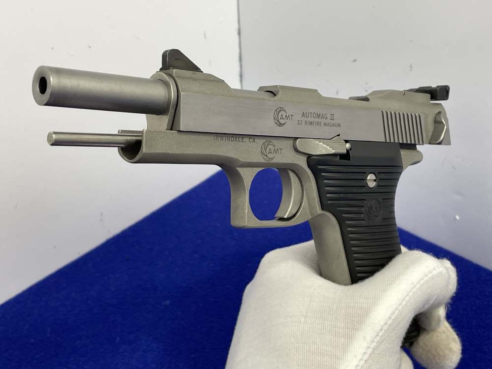 AMT Automag II .22 WMR 4.5" Stainless *AMAZING MANGUM RIMFIRE PERFORMANCE*-img-40