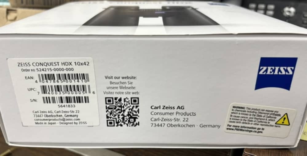 NIB Zeiss Conquest HDX Binoculars-img-1