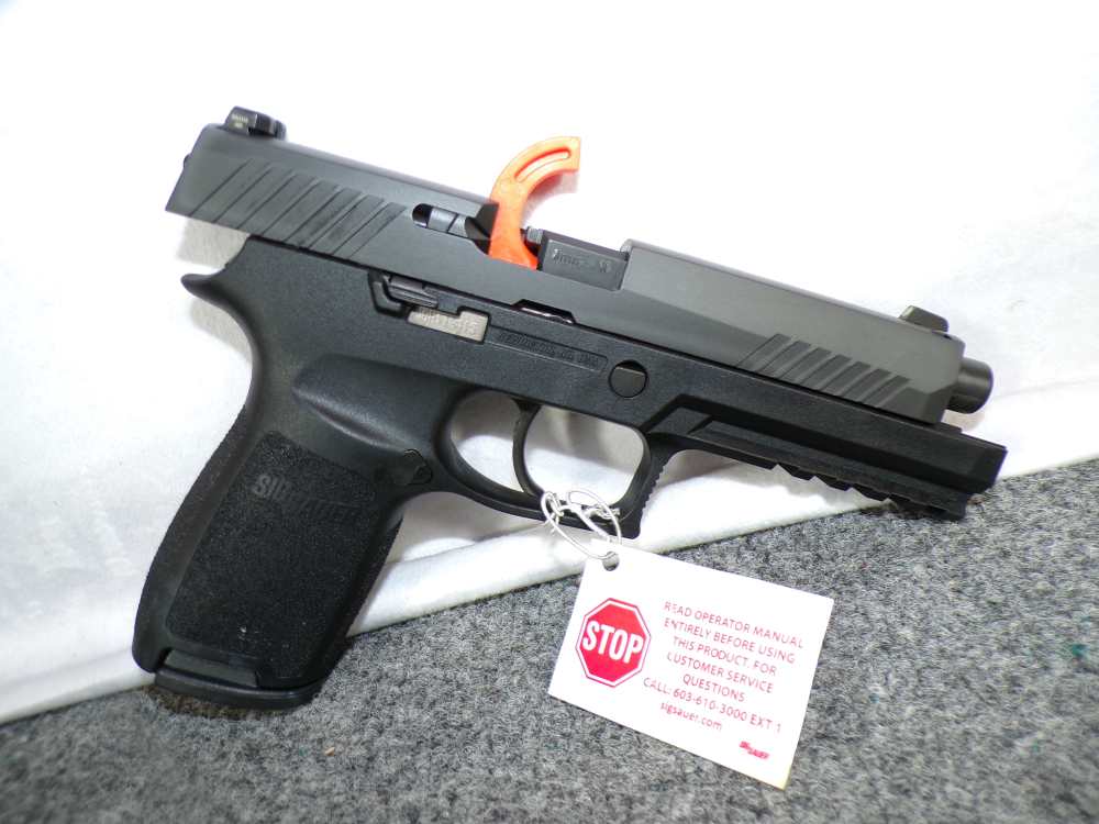 Sig Sauer P320 Nitron 9 MM 4.7" Siglite 3-17 L320F-9-BSS LE As New in Box!-img-2