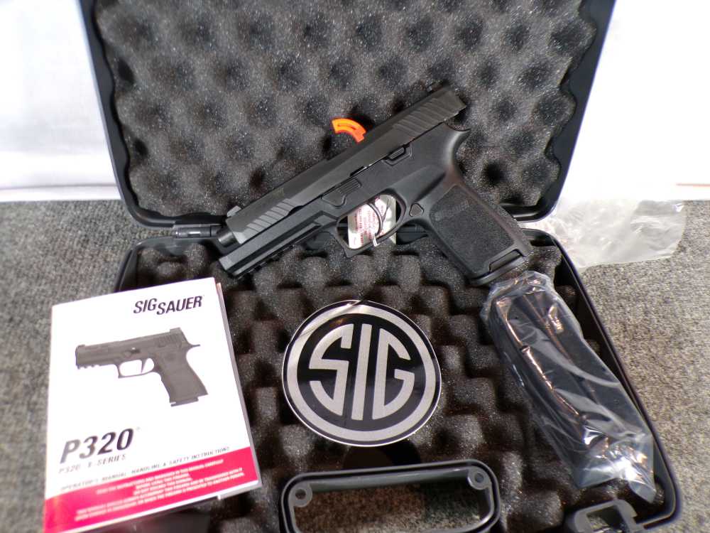 Sig Sauer P320 Nitron 9 MM 4.7" Siglite 3-17 L320F-9-BSS LE As New in Box!-img-0