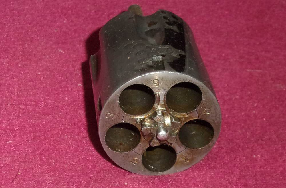 ROSSI 685 38 SPECIAL 5 SHOT CYLINDER ASSEMBLY (NICKEL)-img-3