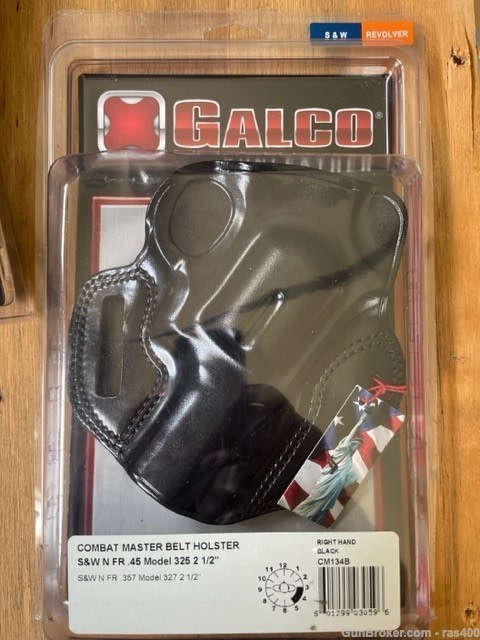 Galco Combat Master Leather Holster, Right Hand-img-0
