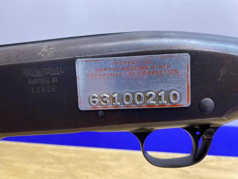 1935 Remington Model 31 12ga Blue*NORTH CAROLINA DEPARTMENT OF CORRECTION*-img-9
