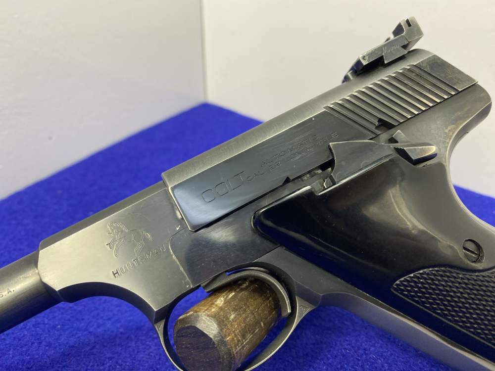 1955 Colt Huntsman .22LR Blue 6" *SECOND SERIES FRAME ARCHITECTURE*-img-8