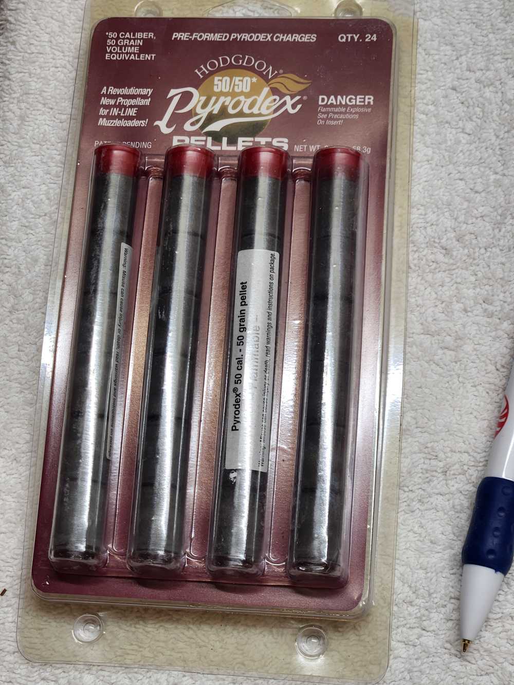 Muzzleloader Lot – 8x Pyrodex 50gr Pellets, 130 Percussion Caps, TC Sabots,-img-4