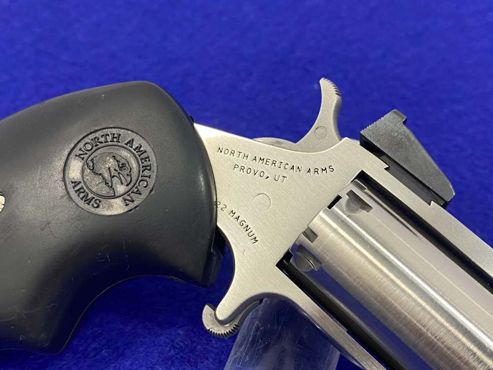 North American Arms NAA Earl .22WMR Stainless 4" *1860 STYLE MINI-REVOLVER*-img-9