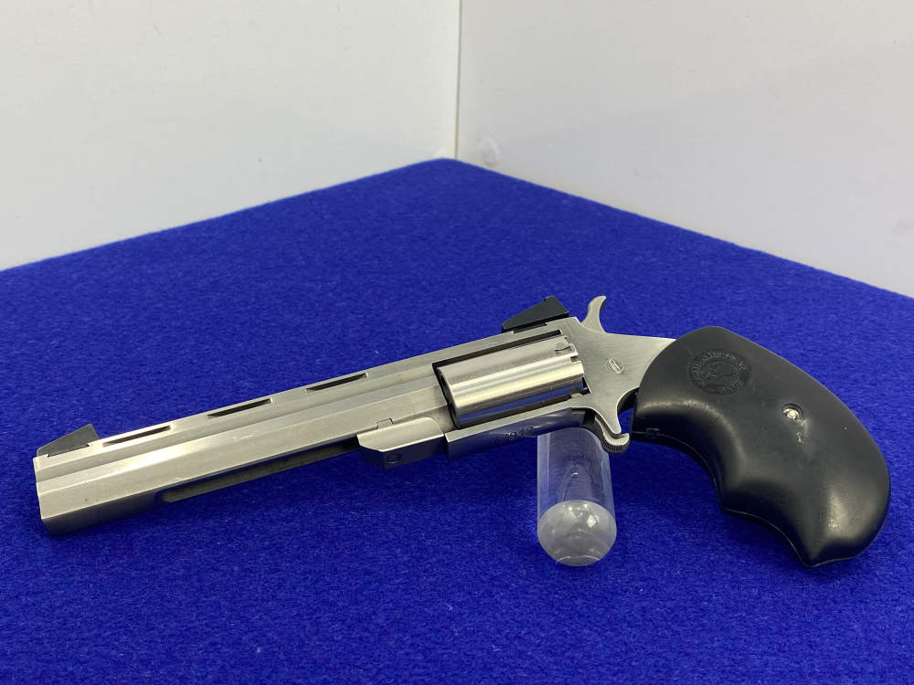 North American Arms NAA Earl .22WMR Stainless 4" *1860 STYLE MINI-REVOLVER*-img-3