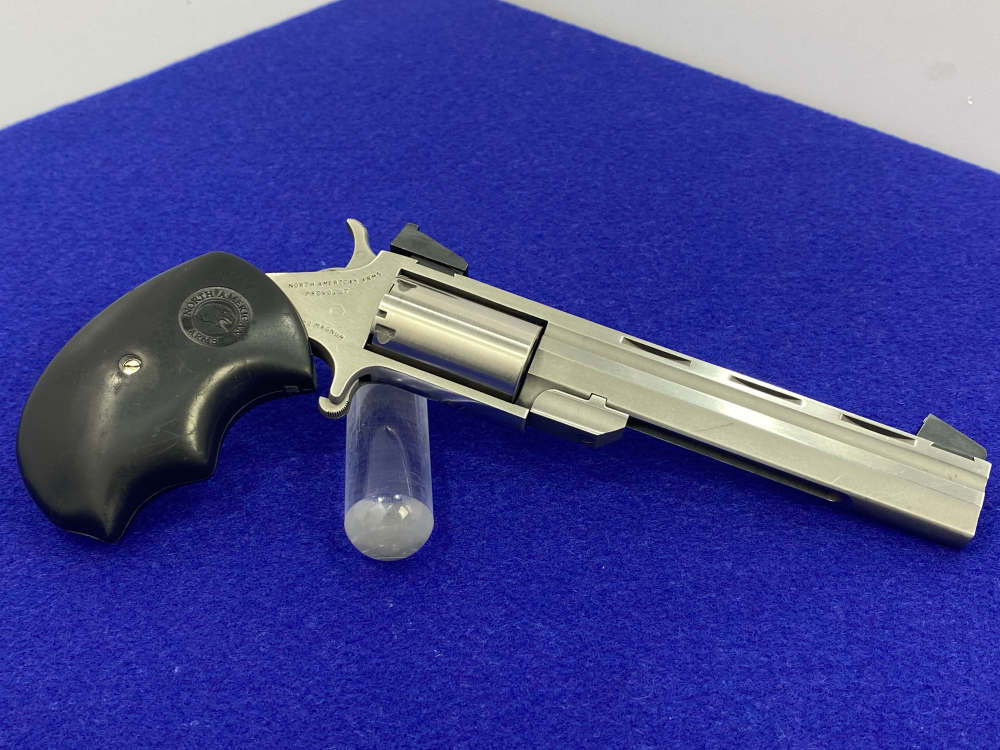 North American Arms NAA Earl .22WMR Stainless 4" *1860 STYLE MINI-REVOLVER*-img-7