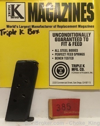 Triple K Magazine COQ VEST POCKET .25ACP 6 rd -img-0