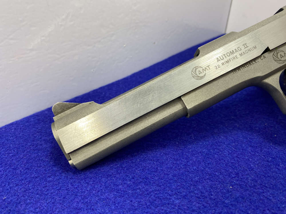 Arcadia Automag II .22 WMR SS 6" *FIRST RIMFIRE MAGNUM AUTOLOADER*-img-10