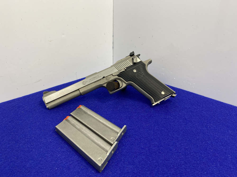 Arcadia Automag II .22 WMR SS 6" *FIRST RIMFIRE MAGNUM AUTOLOADER*-img-2