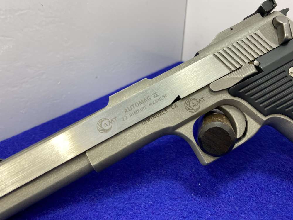 Arcadia Automag II .22 WMR SS 6" *FIRST RIMFIRE MAGNUM AUTOLOADER*-img-9