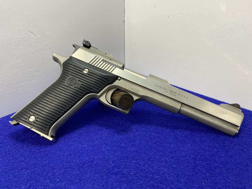 Arcadia Automag II .22 WMR SS 6" *FIRST RIMFIRE MAGNUM AUTOLOADER*-img-12