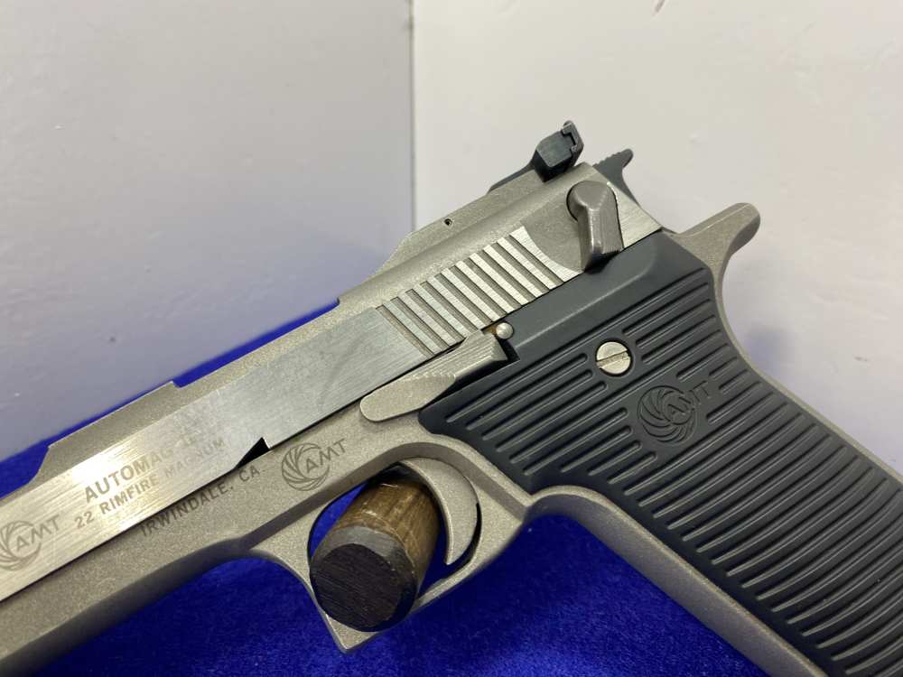 Arcadia Automag II .22 WMR SS 6" *FIRST RIMFIRE MAGNUM AUTOLOADER*-img-8