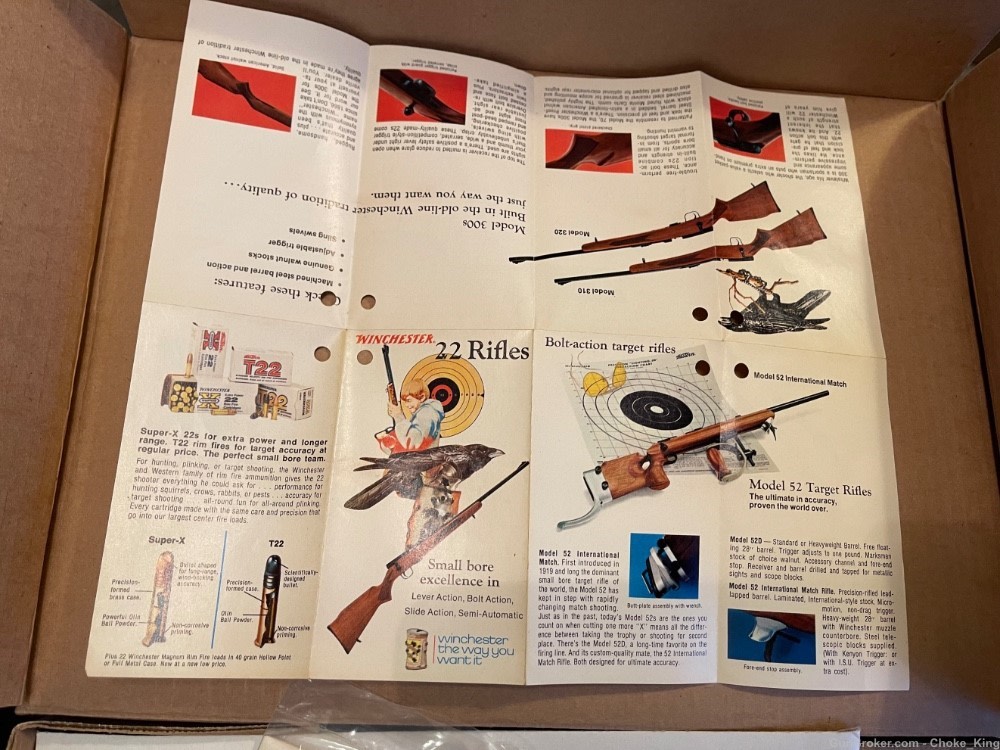 Winchester .22 Vintage Product Catalog Fold Out-img-2