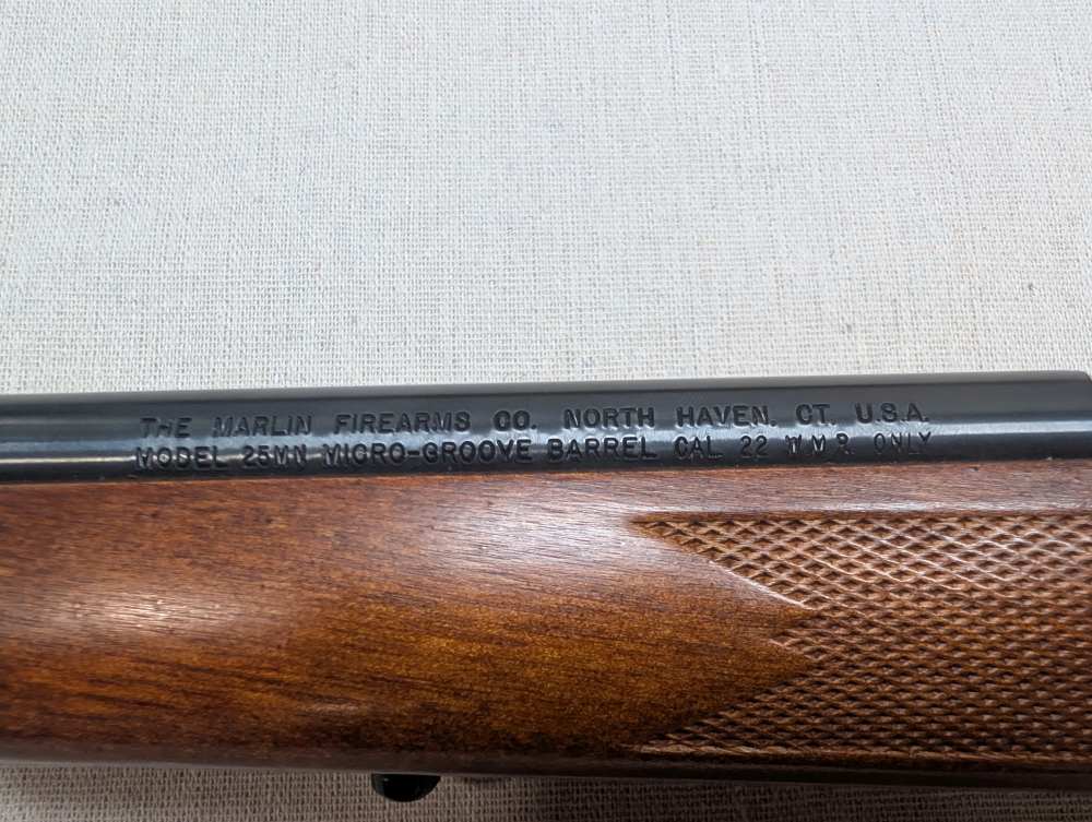 Marlin Model 25MN .22 WMR Bolt Action Rifle 22" Wood Stock 7-Round Mag-img-10
