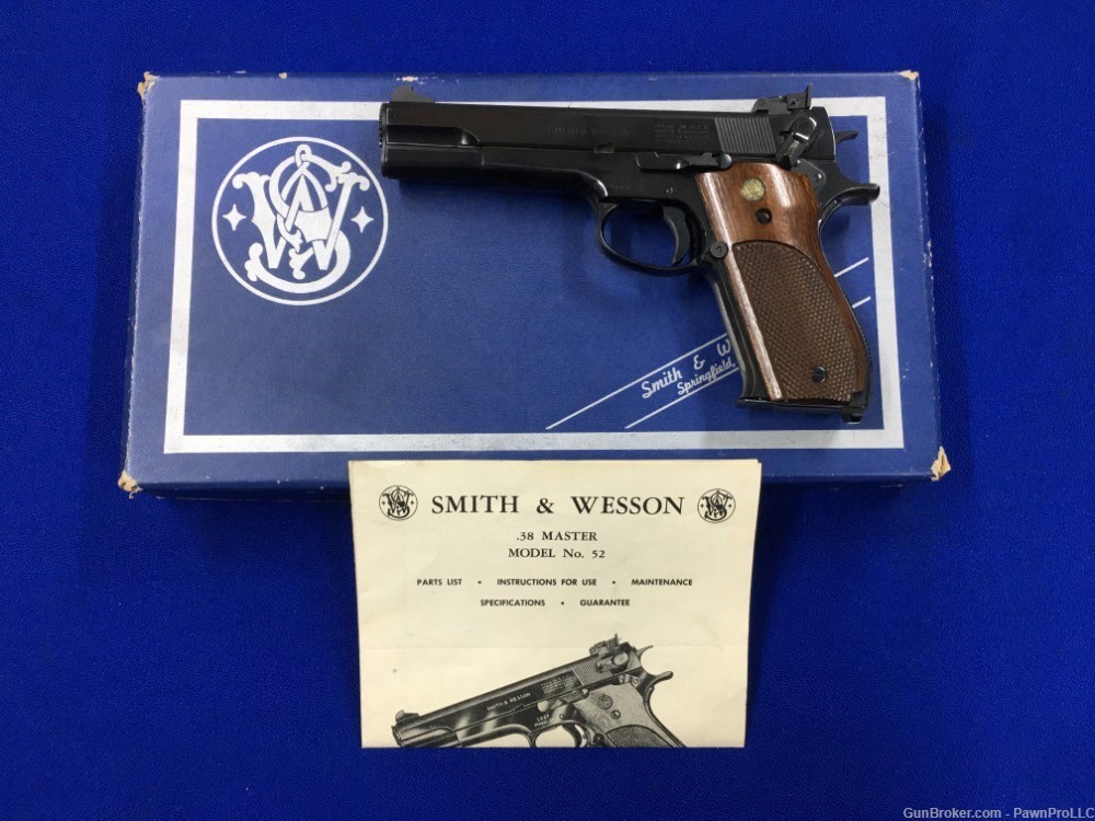 Smith & Wesson Model 52 (no dash), comes w/ factory box & papers, .38 Spec-img-4