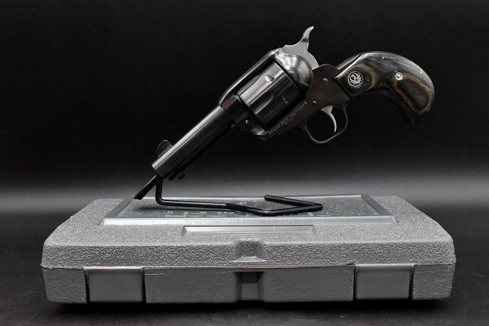 Ruger New Vaquero .45 Colt Birdshead Grip 3.75" BBL Blued Factory Case-img-1