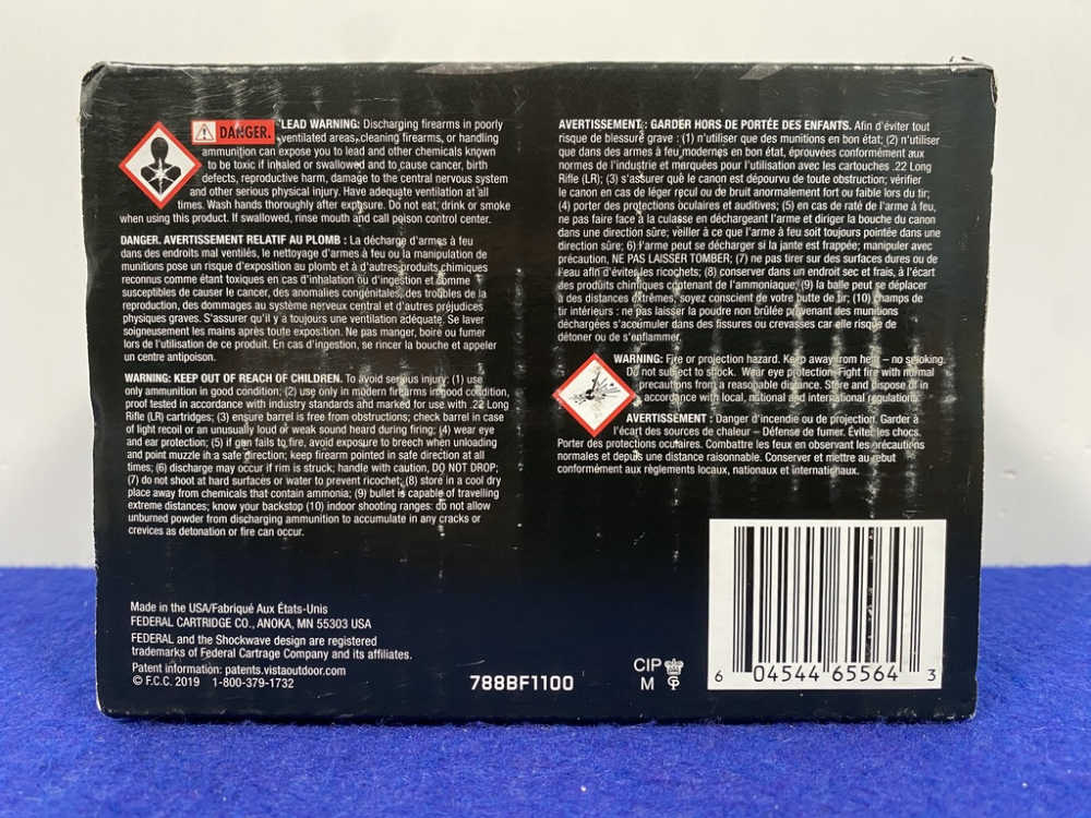 Federal .22LR 1,100Rds Rimfire Cartridges *BLACK PACK* -img-3