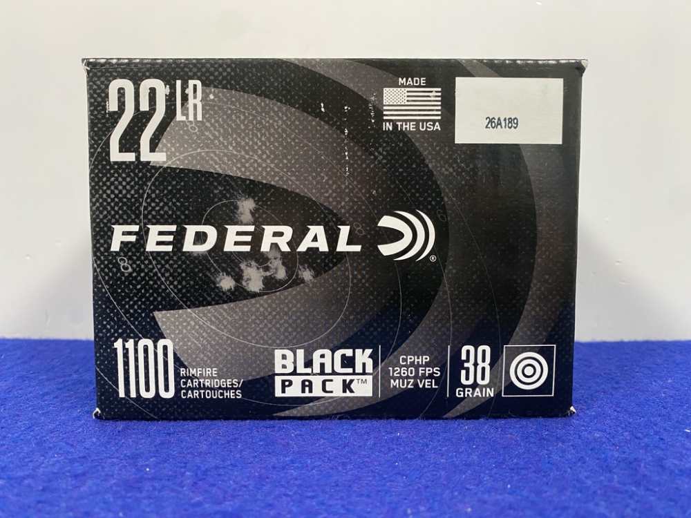 Federal .22LR 1,100Rds Rimfire Cartridges *BLACK PACK* -img-7