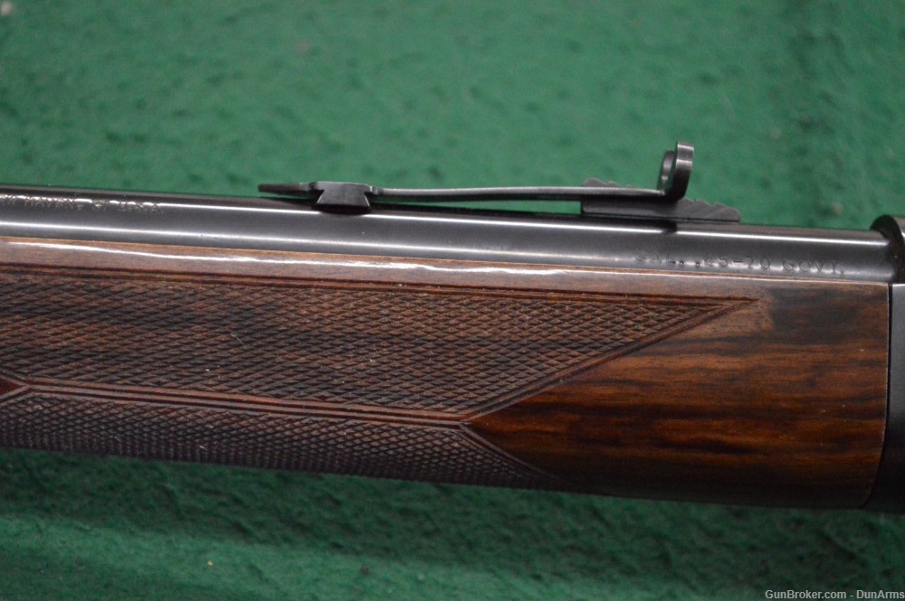 Winchester, 1886 extra light rifle, .45-70 GOVT, Engraved high grade RARE!-img-9