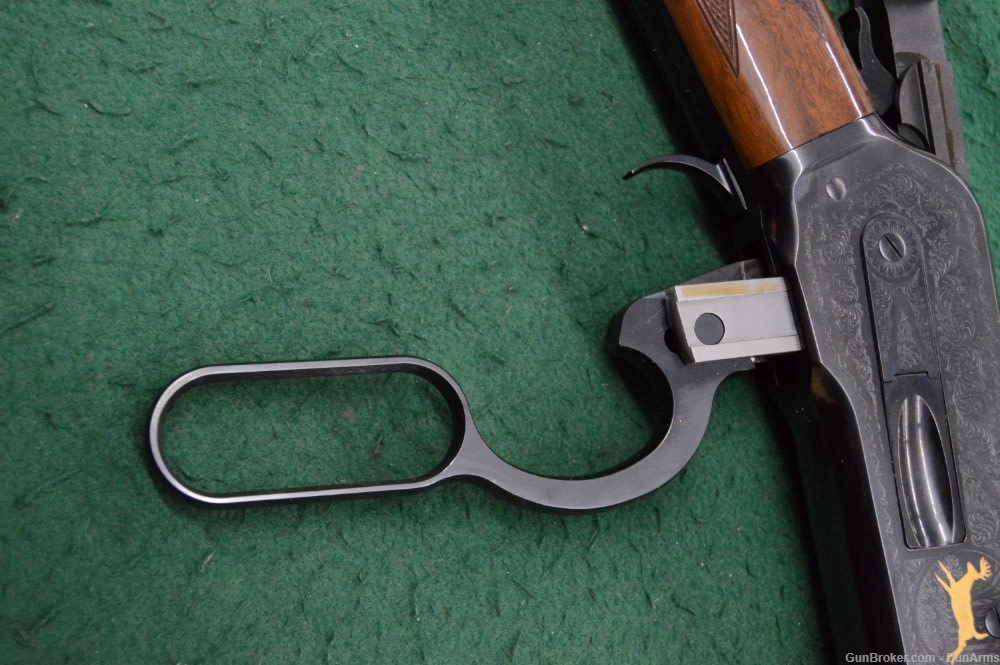 Winchester, 1886 extra light rifle, .45-70 GOVT, Engraved high grade RARE!-img-45