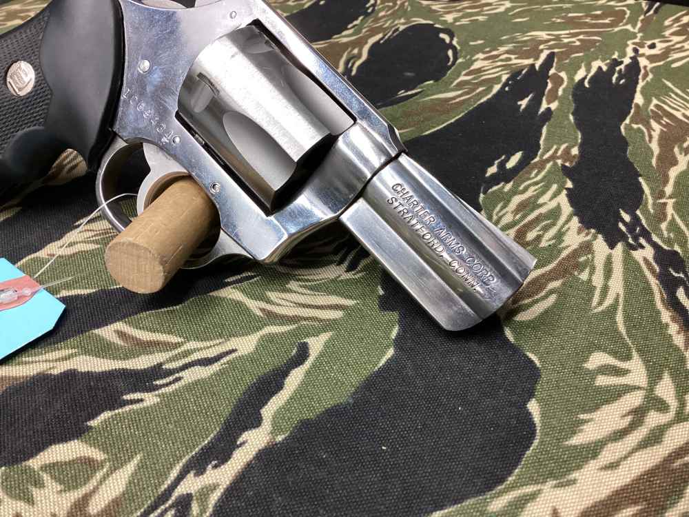 Charter Arms Pit Bull Revolver 9mm Fed Stainless -img-7