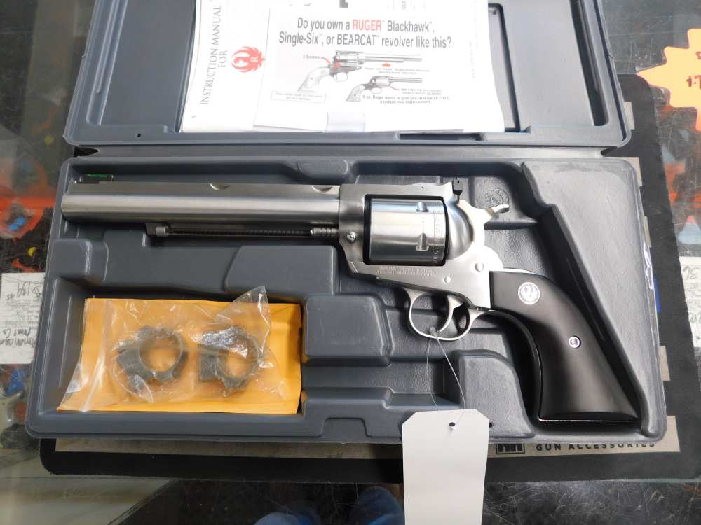 Ruger New Model SuperBlack Hawk Hunter 44 Mag Revolver-img-0