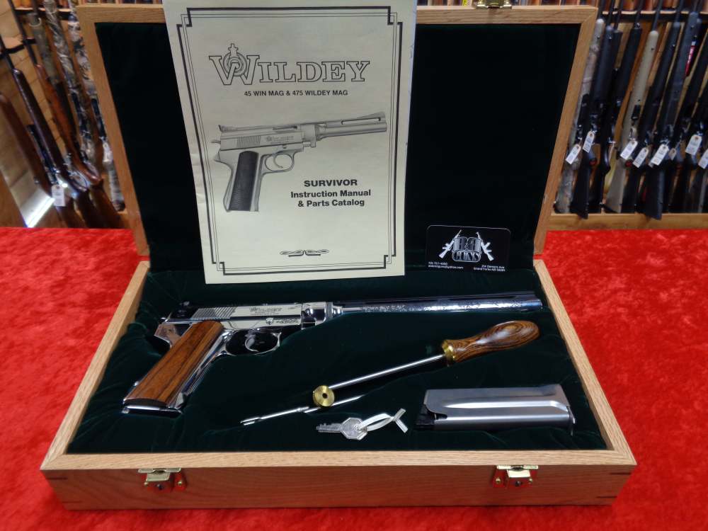 Wildey Survivor Commemorative Engraved 45 WIN MAG 10" Case Collector Grade-img-38