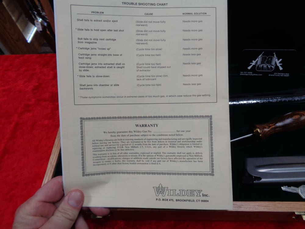 Wildey Survivor Commemorative Engraved 45 WIN MAG 10" Case Collector Grade-img-33