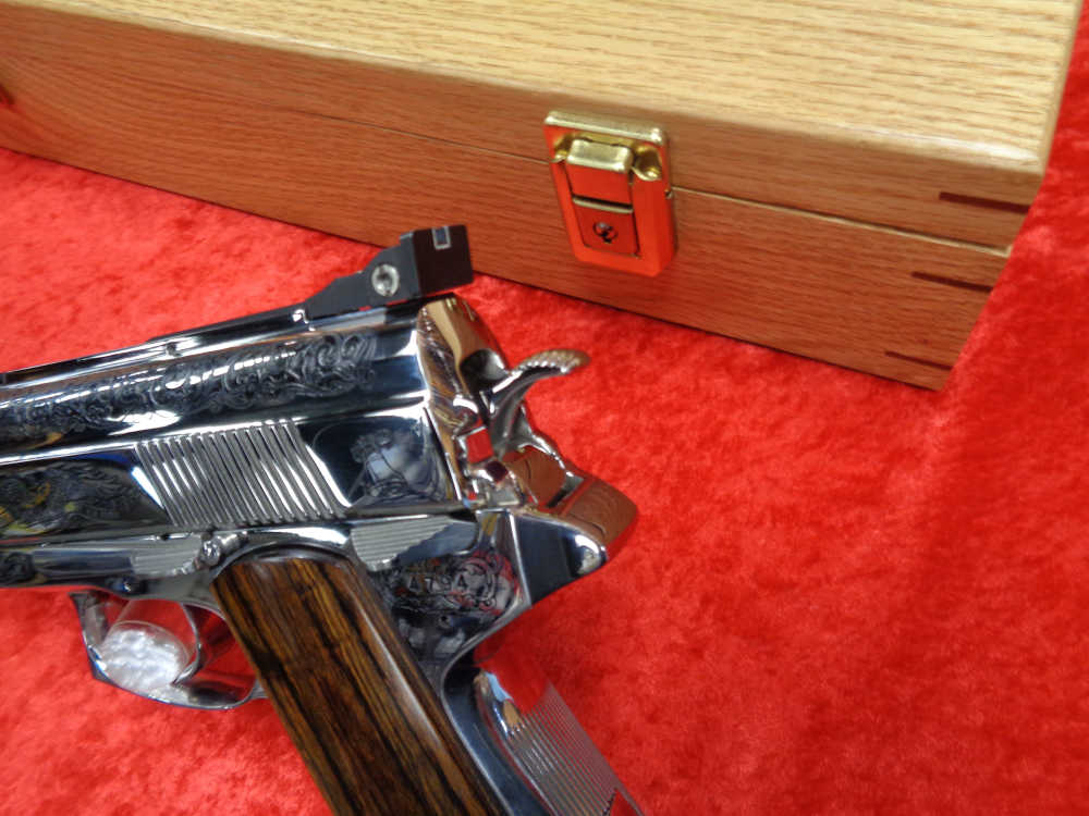Wildey Survivor Commemorative Engraved 45 WIN MAG 10" Case Collector Grade-img-12
