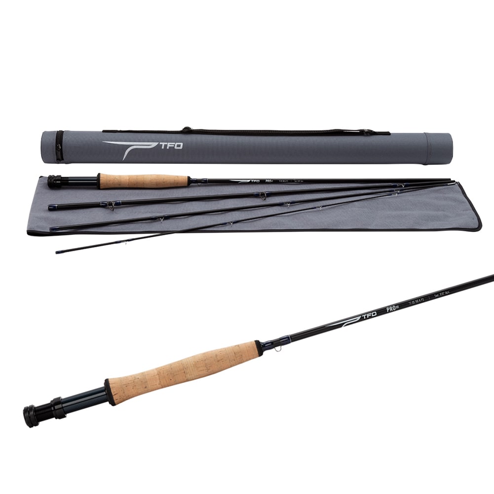 TFO Pro III 7ft 6in 3wt 4pc Fly Rod (TF-03-76-4-P3)-img-1