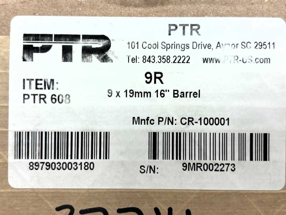 Factory New PTR 9R 608 9X19 Rifle No Reserve!-img-13