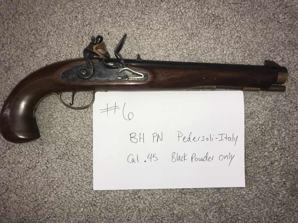 Pedersoli italy cal. 45 black powder pistol-img-0