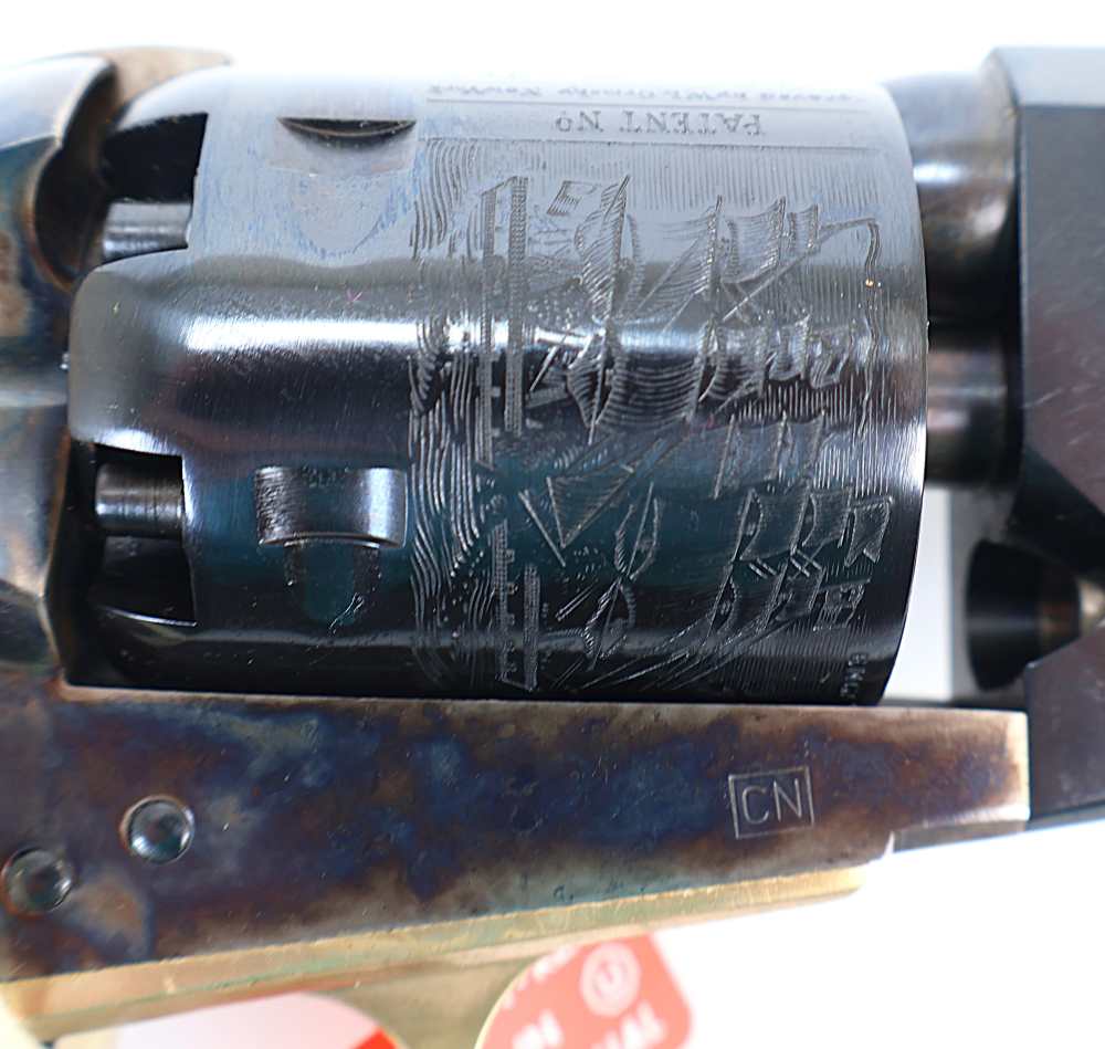 Uberti 1851 Navy Oval Black Powder Revolver 36 Caliber 7.5" Blued Barrel -img-3