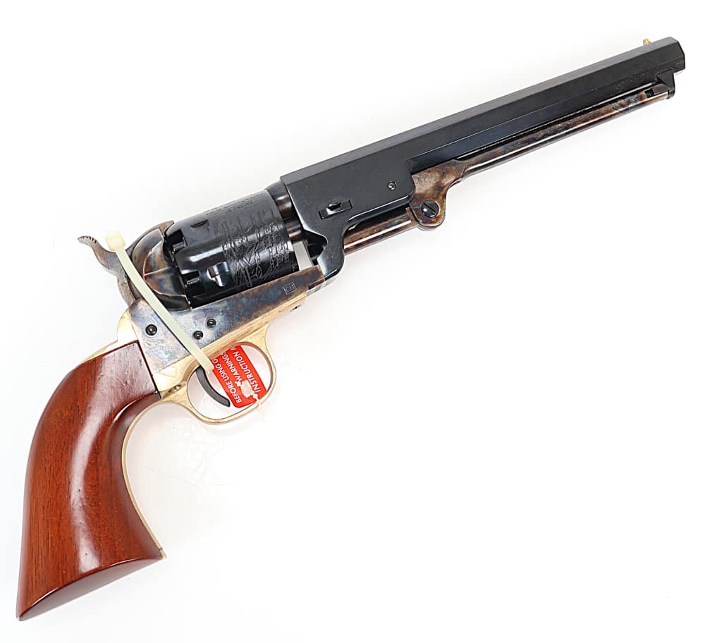 Uberti 1851 Navy Oval Black Powder Revolver 36 Caliber 7.5" Blued Barrel -img-2