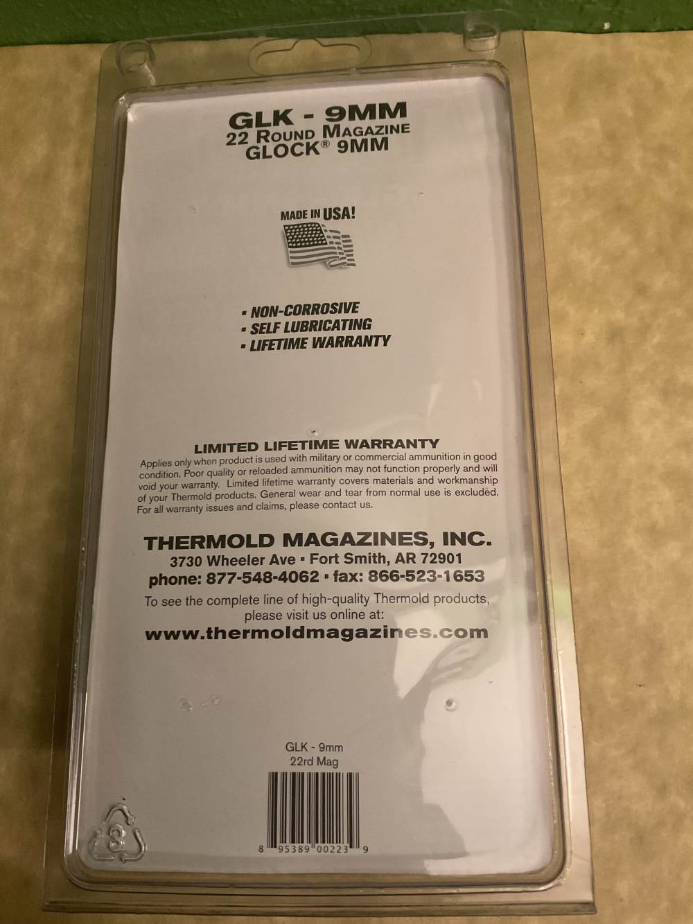Glock 9mm magazine with 22 round capacity by Thermold With Combined Shippin-img-1