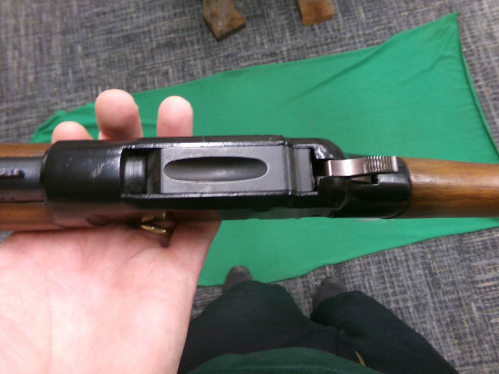 ITHACA MODEL M-49 SINGLE SHOT LEVER ACTION 22 LR WALNUT ALL ORIGINAL-img-9